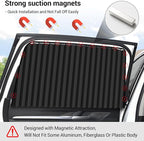 ZATOOTO Car Magnetic Side Window Sun Shades, Car Sunshades Curtains, 2 Pack | Privacy, UV‑Block, Heat Insulation, Metal Frame Fit, Camping, Sleeping,Travel, Baby Safety, and Daily Use, Easy to Install - Image 3