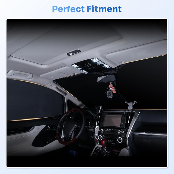 Canvcle Window Shades for 1992-2025 2026 Ford Econoline E-Series Van & Motorhome E-150 E-250 E-350 E-450 Accessories Windshield Sun Shade Side Window Covers Sun Shield Privacy for Camping Black 3PCS - Image 5