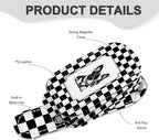 2 Pack Magnetic Leather Sunglass Holder, Universal Magnetic Car Eyeglass Hanger Clip for Different Size Eyeglasses, Car Visor Accessories (Polka Dot Dog) - Image 2
