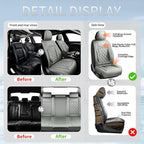 Fit FJ Cruiser Premium Leather Car Seat Covers for Toyota FJ Cruiser 2007-2013 2014 - Waterproof，Breathable，All-Weather Seat Cushion Protecto & Airbag Compatible, 2 Front Seat Gray - Image 6