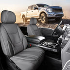 Coverland Premium Custom Fit Truck Car Seat Covers Front Seats Waterproof | Airbag Compatible Non-Slip Seat Cover for RAM 1500, 2500, 3500, 2019-2024 RAM 1500 Classic [Dark Gray - Size Chart A24] by Coverland