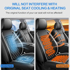 Fit Tundra Car Seat Covers Compatible with Toyota Tundra 2007-2025 2026 - Waterproof Breathable Leather Seat Cushions Protector,Airbag Compatible,Only 2 Front seat Covers(Whiteline) - Image 5