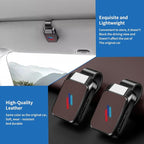 1 Pack Car Sunglass Holder Fits for BMW X3 X5 X7 X1 iX X6 X2 X4 | for 4 3 5 7 2 8 Series Z4 XM, Car Visor Glasses Holder Durable Sunglass Holder Clip Car Interior Accessories (Brown) - Image 4