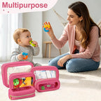YOPCDJ 5PCS Diaper Bag Organizer Pouch, Clear TPU Waterproof Organizer Zipper Bags, Cosmetic Bag Set, TSA Approved Toiletry Bags, Travel Organizer Bag for Kids and Women - Image 3