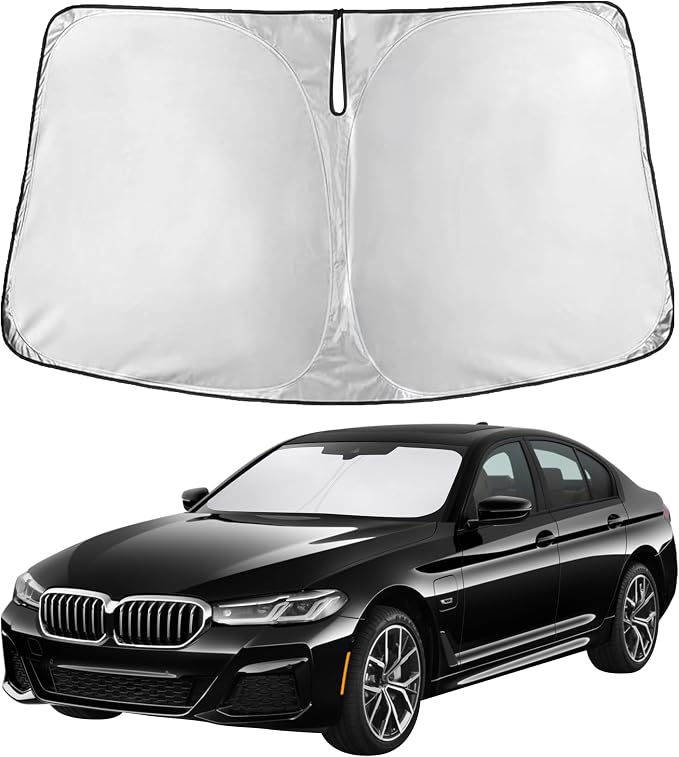 EcoNour Windshield Sun Shade Compatible for Chevrolet BoltEUV 2022-2024 | Sun Visor for Front Windshield & Window Sun Shade Cover, UV Heat Protector, Car Accessories by EcoNour
