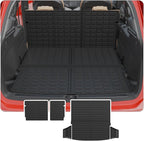 Cargo Mat & Backrest Mats for 2023 2024 2025 2026 Mazda CX50 | Trunk Mat Trunk Liner Cargo Liner TPE All Weather Back Seat Cover Protector 2024 CX-50 Accessories by Thinzyou