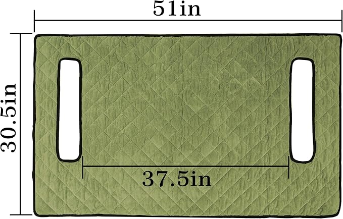 YOKYHOM Golf Cart Seat Covers, Thickened Short Plush Seat Towel Blanket with Non-Slip Backing, Soft & Heavy Duty, Fits Most 2 & 4 Passenger EZGO Yamaha Club Car, 51"x30.5", Grass Green - Image 5