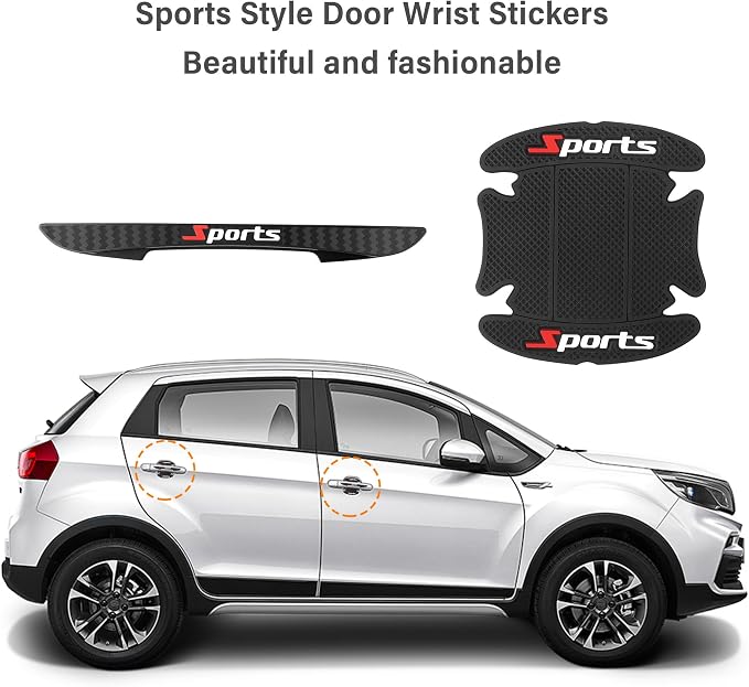8PCS Car Door Protector,Sports Car Door Handle Protector,Sports Car Door Handle Scratch Protector,Universal CCar Door Edge Protector Fit Most Cars,SUVs,Trucks - Image 6
