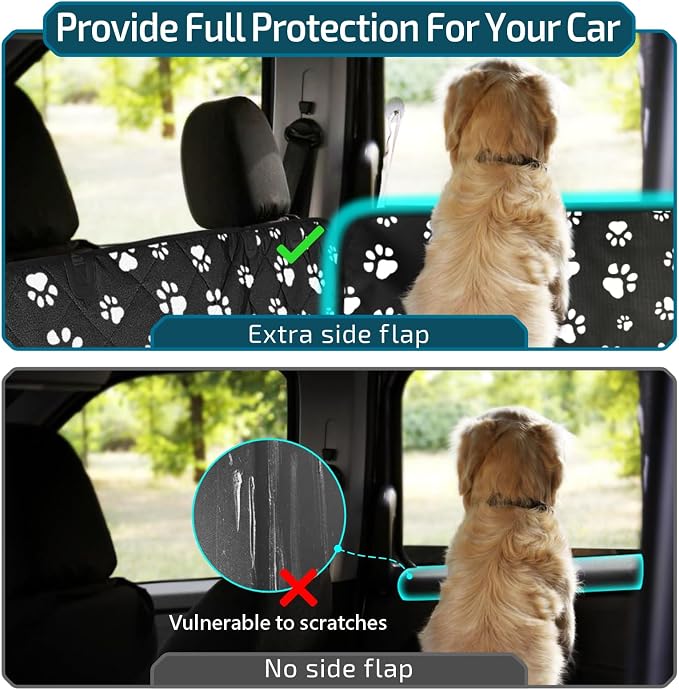 Veckle SUV Cargo Liner for Dogs - Trunk Cover with Bumper Flap Protector | Waterproof Pet Cargo Cover with Side Flaps, Dog Car Seat Cover with Non-Slip Trunk Mat, Prevents Scratches Pet Hair Mud Dirt - Image 5