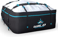 Rooftop Cargo Carrier 19 Cu Ft, Waterproof Soft Shell Roof Bag | Heavy Duty Car Top Luggage Cargo Bag with Patented Door Hooks, Protective Mat and Storage Bag (47 x 35 x 20 in, XL) by WildXplorer