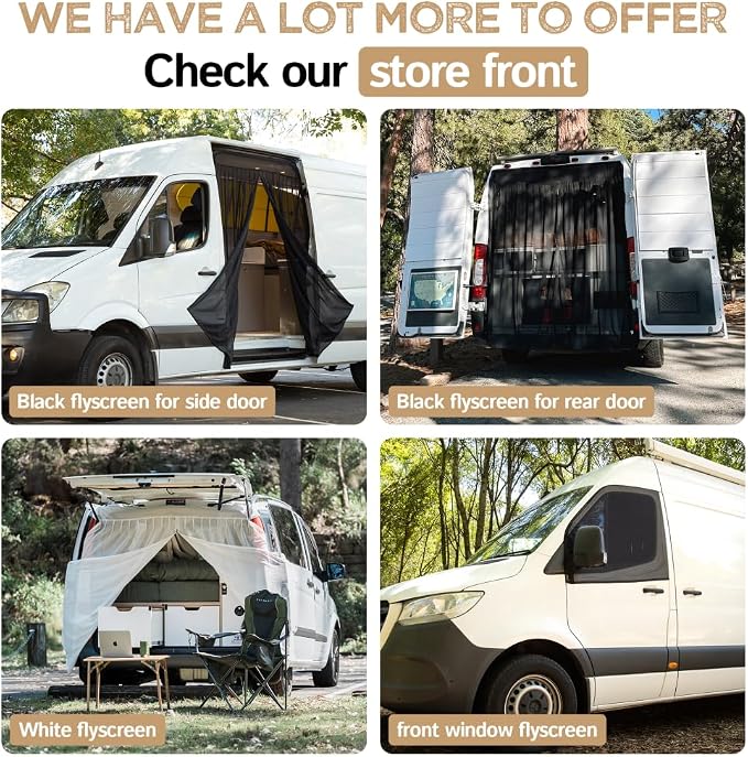 Living in a Bubble Insulated Blackout Front Window Covers (Pair) for Mercedes Sprinter Van Year 2019-2026, VS30 - Image 9