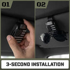 Dsycar 2 Pack Sunglass Holder for Car Visor, Black American Flag | One-Handed-Operation Sunglass Visor Clip, Easy Access Storage for Driving,Universal Fits - Image 7