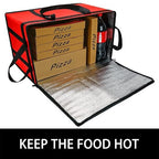 Bodaon 2-Pack Insulated Food Delivery Bag for Hot/Cold Meal, XXX-Large Cooler Bags, Pizza Delivery Bag for Commercial Delivery, Insulated Grocey Thermal Bag, Red - Image 5