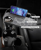 JoyTutus Car Cup Holder Expander, Automotive Cup Attachable Tray with 360° Rotation,Large Cup Holder Adapt Most Regular Cups with 18-40 oz, fit in 2.75-3.25 inch Car Holder - Image 3