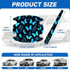 8PCS Frog Car Door Handle Carbon Fiber Anti ScratchSticker Decal Cover | Door Handle Protector Universal for SUV Truck Most Vehicles, Car Accessories Frog Gifts for Women Men Nature Lover - Image 3