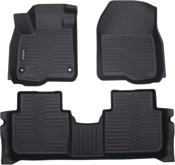 AUXKO All Weather Floor Mats for Honda CR-V 2023-2026 (Include Hybrid) | High Wall,All-Weather,All Season,Odorless,Anti Slip,Rain&Salt Resistant,TPE Material,Black,Accessories,Pet Friendly - Image 2