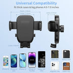 Cup Phone Holders for Your car, Universal Adjustable Base and Long Neck | Car Phone Mount Cradle, Cell Phone Holder Car Accessories/Trucks/Golf Cart/Treadmill for iPhone Samsung Google All 4-7 inches - Image 6