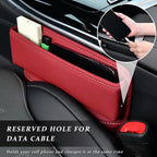 Kewucn Car Seat Gap Organizer, Adjustable Leather Front Seat Gap Filler Storage Box, Multifunctional Auto Console Side Pocket Organizer for Phone Glasses Key Card, Car Accessories (Red) - Image 4