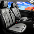 Fit Wrangler 4-Door Seat Covers Fit for Jeep Wrangler 2007-2025, Full Set | Premium Leather Full Coverage Protectors, Waterproof, Breathable, Scratch Resistant, Easy Wipe, Airbag Compatible, Black+Gray by FiveFox