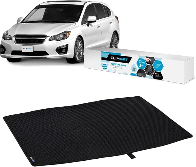 CLIM ART Cargo Liner for Subaru Crosstrek 2013-2017 Custom Fit Trunk Mat, with Honeycomb Dirtproof & Waterproof Technology - All-Climate, Heavy Duty, Anti-Slip Cargo Liner, Luggage - FL01113083 by CLIMART