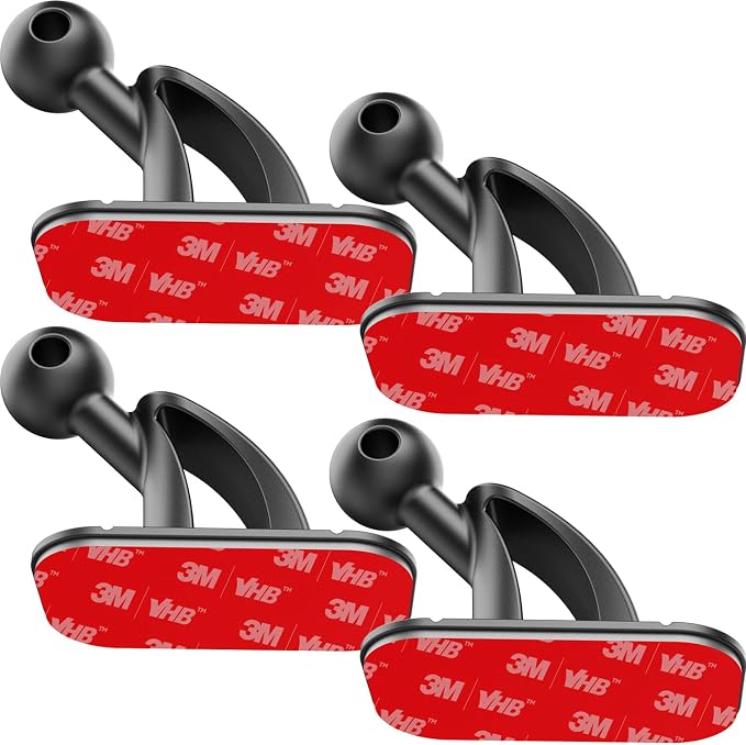 4 Pack Sticky 17mm Ball Mount for Car Mount Adhesive Replacement Magnetic Phone Holder MagSafe Mounting Base Dashboard Sticker 3M VHB Tape - Image 9
