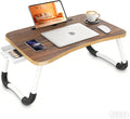 Fayquaze Portable Foldable Laptop Bed Desk with Storage Drawer and Cup Holder - Lap Desk Laptop Stand Tray Table for Eating, Reading and Working by FAYQUAZE