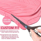 CAR PASS DeepDish Pink Floor Mats for Cars Full Set,Heavy Duty Rubber Car Mats 3-Piece,Universal Waterproof Trim-to Fit Automotive Floor Mats for Truck Van SUV, Durable All-Weather Car Mats (Pink) - Image 7