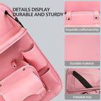 Car Seat Organizer, Multifunctional Backseat Protector Mat, Storage Bag and Tray Rack, Trash Storage (Suitable for Cars, Children, Back of Seats, and Rear Seats) (Pink, Leather 1-Piece Set) - Image 6
