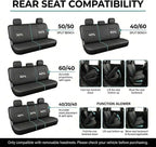 FH Group Car Seat Covers Trendy Elegance Blue Full Set Automotive Seat Covers, Airbag and Split Rear Combo Non-Slip Dash Grip Pad Universal Fit Interior Accessories Cars Trucks SUV Car Accessories - Image 5