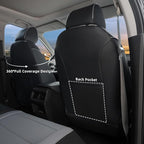 Lolcar CRV Seat Covers Custom Fit for Honda CRV 2023 2024 2025 2026 Leather Car Seat Cover Full Set for Trucks SUV,Waterproof Car Seat Cushion,Faux Leather (Black/Gray) - Image 3