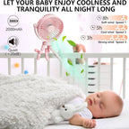 snawowo Mini Handheld Personal Portable Fan, Baby Stroller Fan Pink | Car Seat USB or Battery Powered, with Flexible Tripod Clip on Student Bed Desk Bike Crib Treadmill Camping Traveling - Image 4