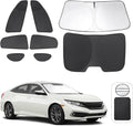 TINGLU Window Shades for Honda Civic 2016-2021 Accessories Car Side Full Windows Rear Triangular Windshield Sun Shade Sun UV Rays & Privacy Protection for Camping,Napping,and Relaxing 8PCS by TINGLU
