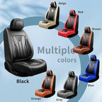 Fit Sienna Premium Leather Car Seat Covers for Toyota Sienna 2007-2025 2026 - Waterproof，Breathable，All-Weather Seat Cushion Protecto & Airbag Compatible, 2 Front Seat All Black - Image 7