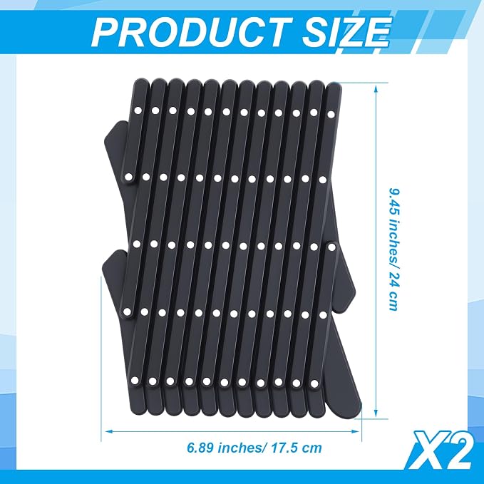 2 Pcs Car Truck Window Pet Gate Extendable Window Guards for Dogs | Puppy Ventilation Grill Mesh Vent, Security Lattice, Telescopic Fence for Truck SUV Pet Safety Protection Summer Airflow - Image 2
