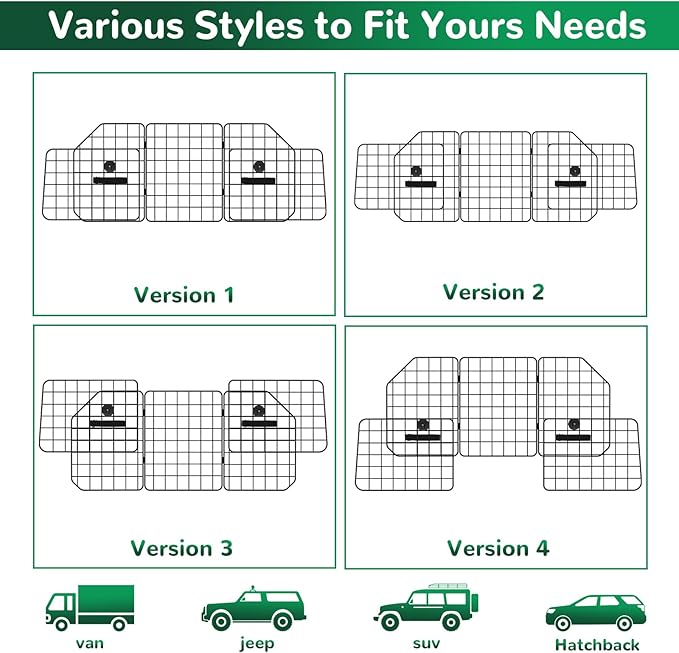 Universal Fit Car Barrier,Adjustable Dog Barrier,Back Seat Separator Gate | Heavy-Duty Steel Wire Construction,Safety Car Travel Accessories,Heavy-Duty Wire Mesh,Suitable for SUVs,Cars,Trucks - Image 4