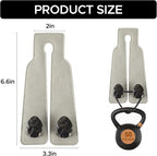 Leather Car Purse Hook for Headrest, 2 Pack (Grey-Black) | Twin Hooks Headrest Hangers, 2/4 Pack, No-Slip, Scratch-Proof, Holds Purses, Backpacks, Grocery Bags, Car Organizer Gift - Image 2