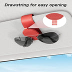 Sotfamily Magnetic Sunglass Holder for Car Visor, 2 Packs, Faux Leather | Strong Magnetism, for Most Car Visors, No Marks on Visor, Gift-Ready Packaging, Sunglass Organizer, Car Accessories for Men - Image 5