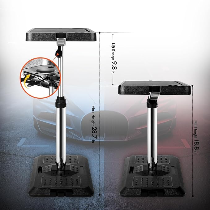 Car Seat Tray Table, Adjustable Car Laptop Desk for Travel, Work & Eating | Car Tray,Car Desk for Laptop,Multi-Function Travel Tray,Portable Car Table,for Front Passenger/Rear/Driver Seat - Image 2