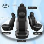 Car Seat Covers Fit for Nissan Rogue Sport 2017-2022 Front Set | Faux Leather Waterproof Automotive Seat Protectors,Compatible with Airbags,Easy to Install,2 Seats Grey - Image 6