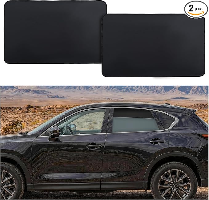 ZATOOTO Magnetic Car Window Shade 2 Pack Car Shades for Rear Windows | Car Privacy Curtain UV Block Window Shade, Universal Size for Vehicle Rear Window Shade for Baby, For Sleeping by ZATOOTO