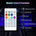 Car Interior LED Lights,4 in 1 RGB APP Control Automotive Under Dash Neon Ambient Lighting with USB Port,Music Sync Auto Footwell Lamp,Car Interior Atmosphere Light - Image 4