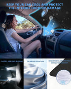 for Honda Civic 2022-2024 2025 2026 Sun Shade Sunshade Windshield Cover | 4-Layer Front Window Shade Custom Fit Civic 11th Gen Sedan,LX,EX,Foldable Sun Visor 240T Shade Car Accessories - Image 3