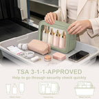 3PCS Clear Makeup Bags with Handles, TSA Approved Toiletry Bags, Diaper Bag Organizer Pouch, TPU Car Storage Organizer with Zippers, Waterproof Travel Organizer Bag for Women - Image 8