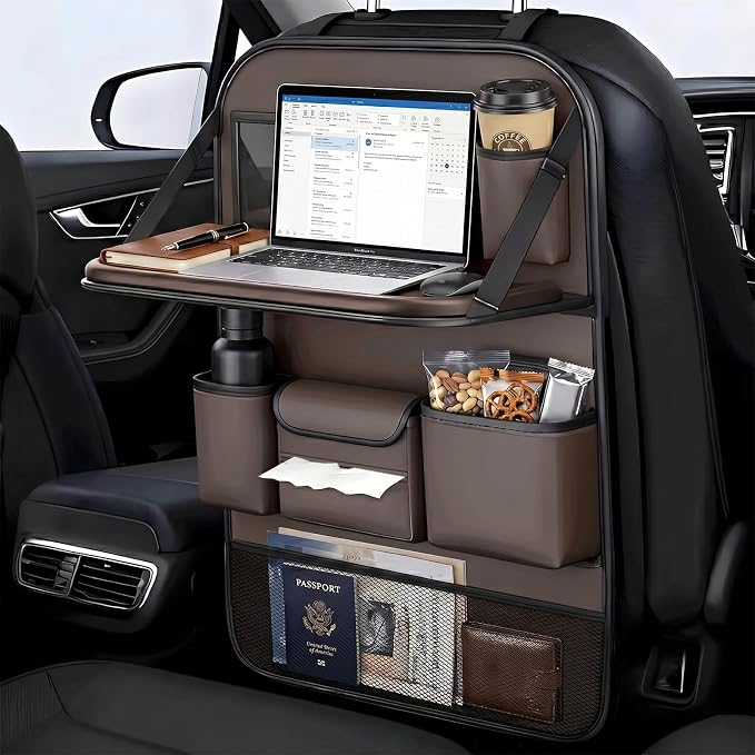 1 Pack - Car Organizer, Back Seat Car Organizer, Back Seat Organizer, Seat Organizer, Car Organizer and Storage Box.(Brown) by Unknown