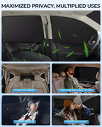 for Toyota Camry 2018-2024 Car Window Shades, 8Pcs Full Window Covers | Privacy Sun Shade Set for Front Windshield Side and Rear Windows, Keeps Vehicle Cool for Camping Napping - Image 5