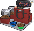Dog Travel Bag Airline Approved–Pet Travel Tote with Collapsible Bowls,Food Containers & Feeding Mat–Multi-Pocket Organizer for Dogs & Cats, Durable & Water-Resistant for Hiking,Trips,Outdoors by GoloniYourStyleYourRule