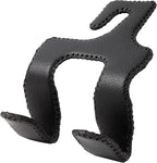 AMVOYOA 【2021 Upgraded】 Car Purse Hook, 2 in 1 Car Seat Headrest Hooks Durable Hanger Storage Holder Leather Organizer for Hanging Grocery Bags, 1 Pack, Black by AMVOYOA