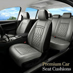 Fit for CH-R Car Seat Covers Compatible with Toyota CHR 2018-2022 - Waterproof Breathable Leather Automotive Seat Cushions Protector, Airbag Compatible, Full Set 5 Seats(Gray) - Image 2
