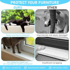 4in x 32.8ft Window Sill Protector, Door Protector from Dog Cat Scratching, Clear Sided Shield Protection Barrier Anti Cat Dog Scratching, Slobbering, and Clawing Furniture, Glass, Car Door - Image 3