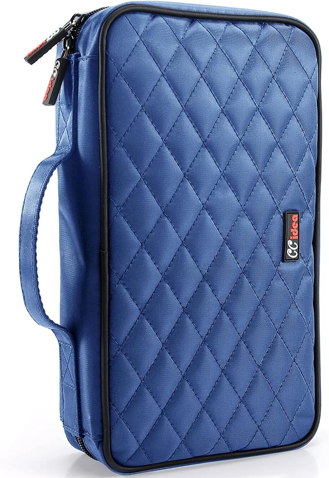 CCidea 96 Capacity CD/DVD Case Holder Portable Wallet Disc Storage Binder for Car, Home, Travel (96-Blue) Specials by CCidea